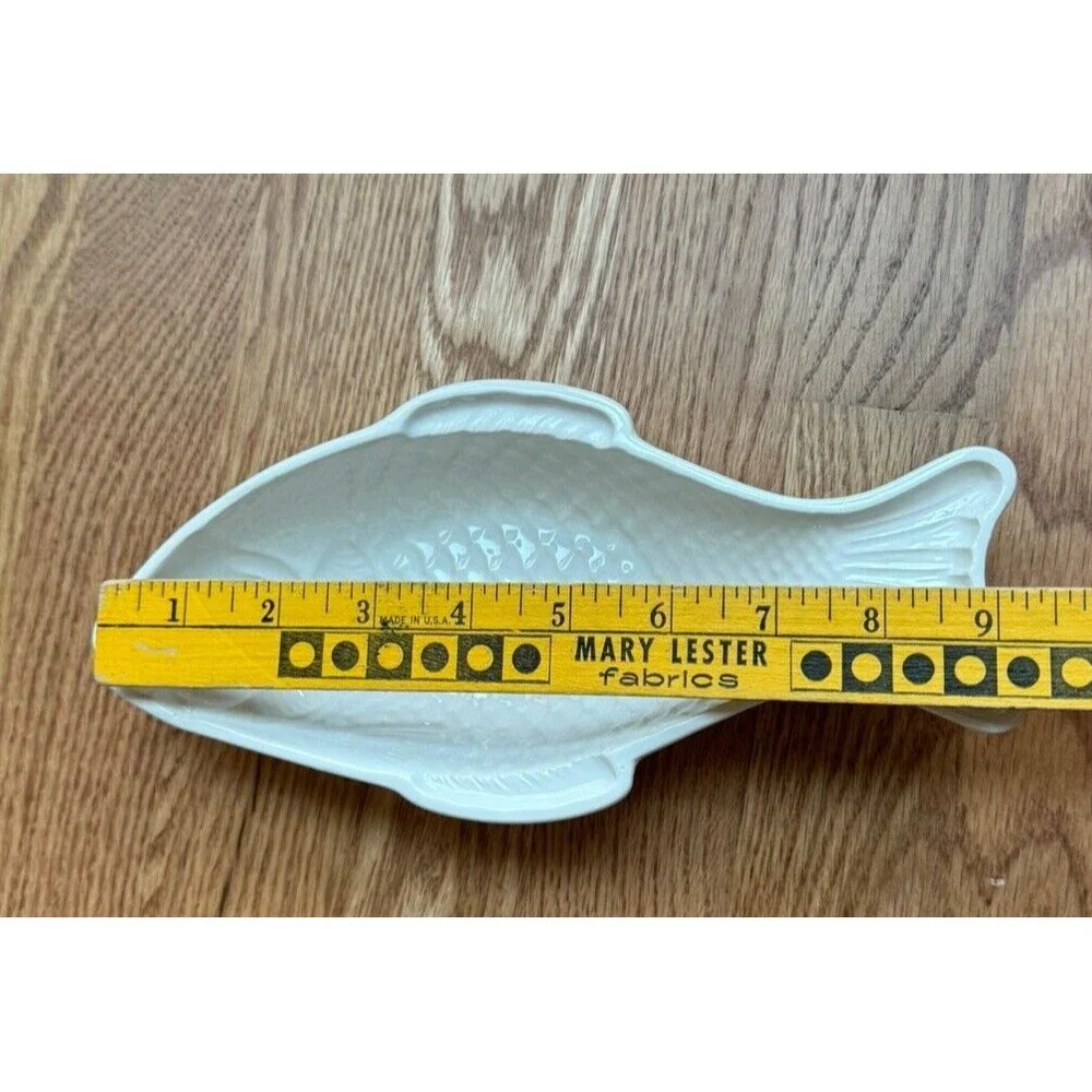 Ceramic Fish-Shaped Condiment‎ Dish Made In Portugal